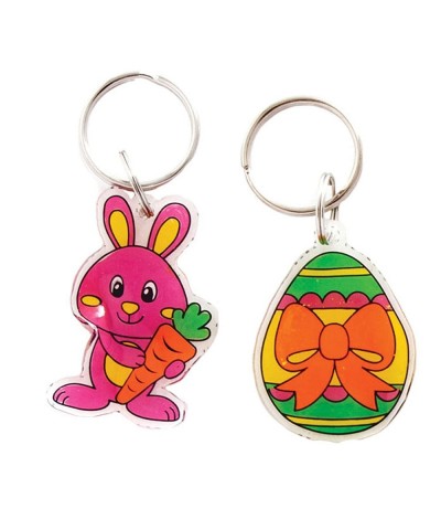 AT527 Easter Super Shrink Keyring Kits - Pack of 8 Craft Set for Kids $17.39 Kids' Drawing & Writing Boards