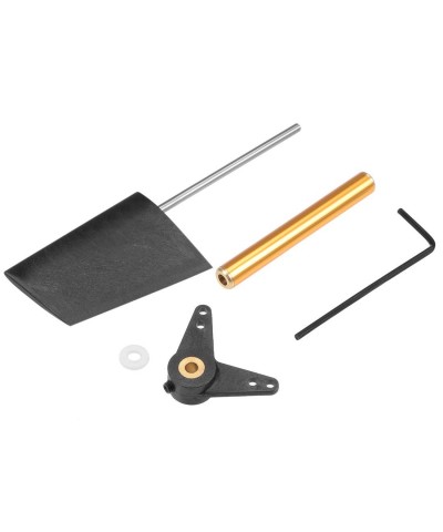 RC Boat Rudder with L Shape Servo Arm Rudder Pad Thickness 7.6mm 1 Set $20.79 Hobby Remote & App Controlled Vehicle Parts