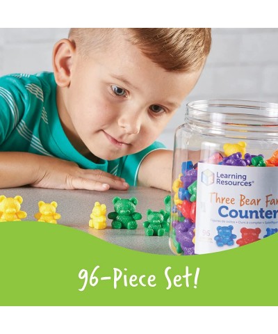 Three Bear Family Counters - 96 Pieces. Ages 3+ Preschool Learning Toys Counting Toys for Toddler Social Emotional Learning T...