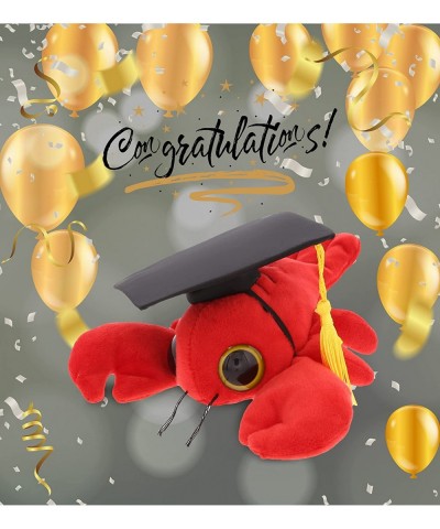 Big Eye Lobster Graduation Plush Toy - Graduation Stuffed Animal Dress Up with Gown & Cap with Tassel Outfit - Congratulatory...