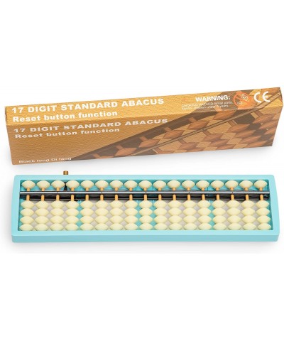 Blue Digital Standard Abacus - 27.5 cm - Professional 17 - Column Soroban with Reset Button Calculator (Functional and Educat...