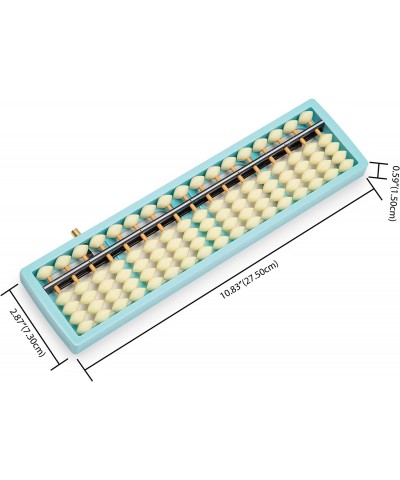 Blue Digital Standard Abacus - 27.5 cm - Professional 17 - Column Soroban with Reset Button Calculator (Functional and Educat...