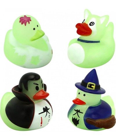 JOYIN 12 Pcs Glow-in-The-Dark Halloween Bath Rubber Duckies Trick or Treat Giveaways Halloween Themed Gifts Rubber Ducky Squi...