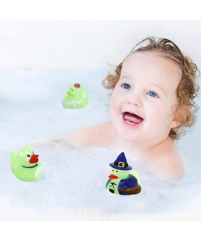 JOYIN 12 Pcs Glow-in-The-Dark Halloween Bath Rubber Duckies Trick or Treat Giveaways Halloween Themed Gifts Rubber Ducky Squi...