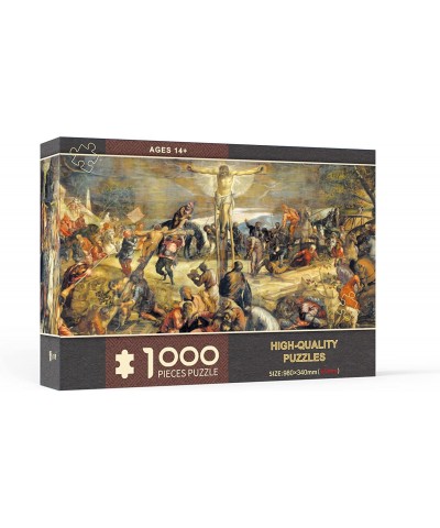 1000 Piece Jigsaw Puzzle for Adults and Kids Crucifix Puzzles Religious Jesus Good Friday Cross Family Interactive Games Long...