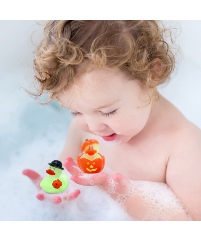 JOYIN 12 Pcs Glow-in-The-Dark Halloween Bath Rubber Duckies Trick or Treat Giveaways Halloween Themed Gifts Rubber Ducky Squi...