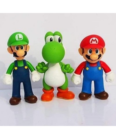 3pcs Mario and Luigi Toys - Brother Action Character Toy Set Mario Luigi Kuala Lumpur 3.9 inch high Garage kit Character Mode...