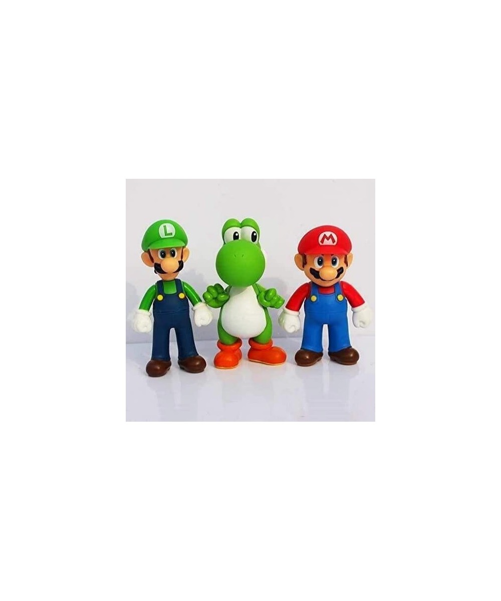 3pcs Mario and Luigi Toys - Brother Action Character Toy Set Mario Luigi Kuala Lumpur 3.9 inch high Garage kit Character Mode...