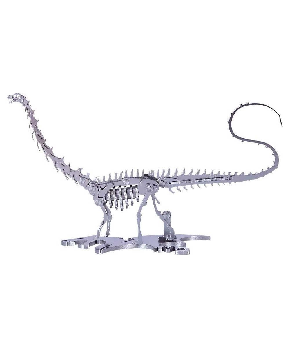 3D Metal Puzzle DIY Assembly Dinosaur Model Stainless Steel Model Kit Jigsaw Puzzle Brain Teaser Dinosaur Puzzle Toy Desk Orn...