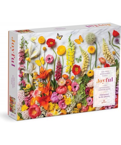 Joyful 1000 Piece Puzzle from - Peaceful and Mindful Jigsaw Puzzle Bright and Floral Thick and Sturdy Pieces Great Gift Idea!...