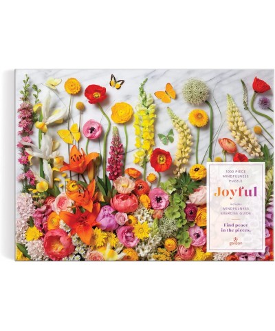 Joyful 1000 Piece Puzzle from - Peaceful and Mindful Jigsaw Puzzle Bright and Floral Thick and Sturdy Pieces Great Gift Idea!...