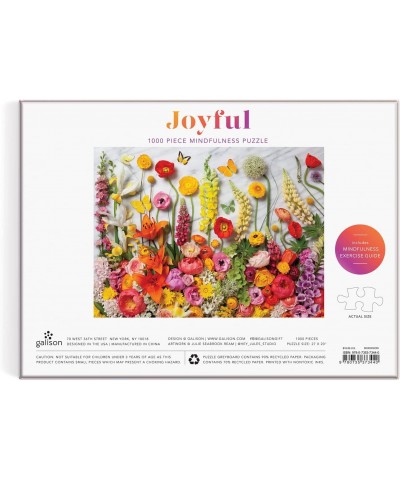 Joyful 1000 Piece Puzzle from - Peaceful and Mindful Jigsaw Puzzle Bright and Floral Thick and Sturdy Pieces Great Gift Idea!...