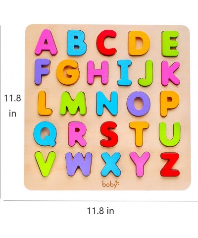 Wooden Alphabet Puzzle Toys ABC Letter & Number Puzzle for Toddlers 18+ Months Old Preschool Learning Toys for Kids Education...