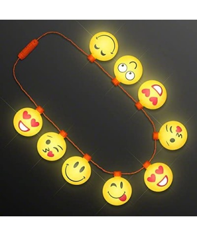 LED Jumbo Emojis Light Up Necklace $26.56 Kids' Dress-Up Accessories