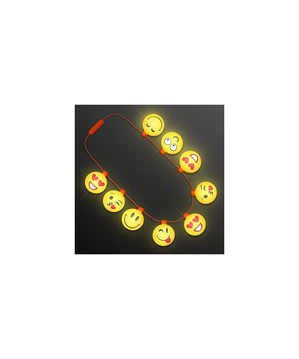 LED Jumbo Emojis Light Up Necklace $26.56 Kids' Dress-Up Accessories