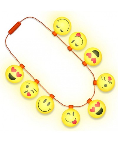 LED Jumbo Emojis Light Up Necklace $26.56 Kids' Dress-Up Accessories