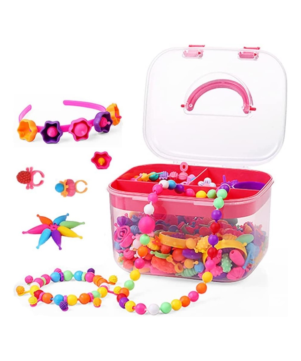 650pcs Snap Pop Beads Jewelry Making Kit Stringless Cordless PopBead Beads Girls Toys Arts Crafts DIY Hairband Necklaces Brac...