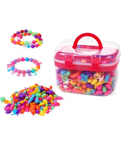 650pcs Snap Pop Beads Jewelry Making Kit Stringless Cordless PopBead Beads Girls Toys Arts Crafts DIY Hairband Necklaces Brac...