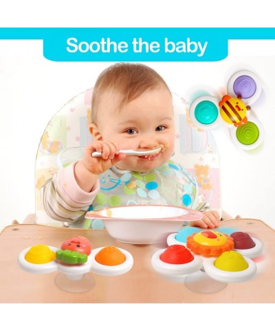 3 PCS Suction Cup Toys for Babies Suction Cup Spinner Early Sensory Education Toys for Toddler Bath Suction Cup Baby Toys for...