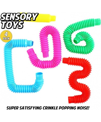 Pop Multi-Color XL Tubes Sensory Toy for Toddler Kids Learning Toys - 4 Pack $16.44 Fidget Toys