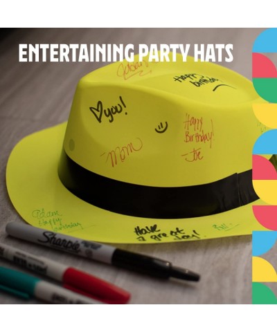 Neon Gangster Hats Assorted Colors -Plastic Mafia Style Party Hat –Neon Fedora Hat Blacklight Party/ Festivals $47.26 Kids' D...