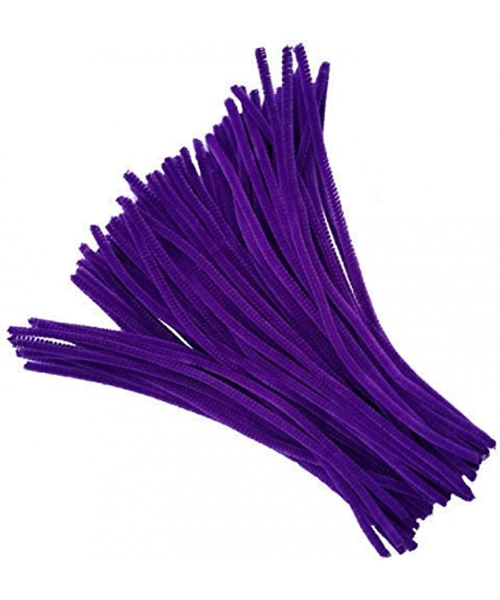 100 PCS Fuzzy Chenille Stems Pipe Cleaners for Arts and Crafts (Purple) $17.03 Craft Pipe Cleaners