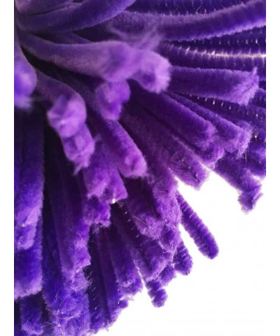 100 PCS Fuzzy Chenille Stems Pipe Cleaners for Arts and Crafts (Purple) $17.03 Craft Pipe Cleaners