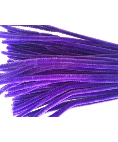 100 PCS Fuzzy Chenille Stems Pipe Cleaners for Arts and Crafts (Purple) $17.03 Craft Pipe Cleaners