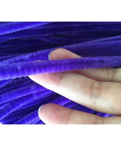 100 PCS Fuzzy Chenille Stems Pipe Cleaners for Arts and Crafts (Purple) $17.03 Craft Pipe Cleaners