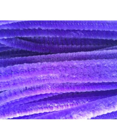 100 PCS Fuzzy Chenille Stems Pipe Cleaners for Arts and Crafts (Purple) $17.03 Craft Pipe Cleaners