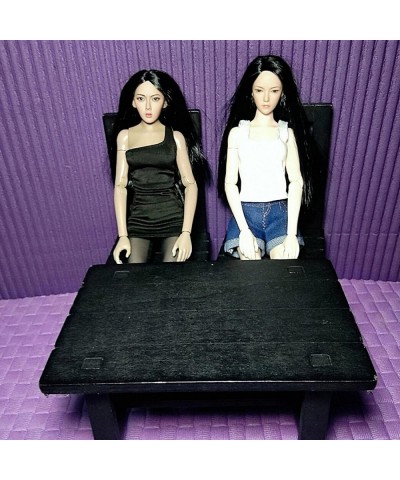 1/6 Scale Furniture f Action Figures Miniature Furniture Desk Black $20.83 Dollhouse Accessories