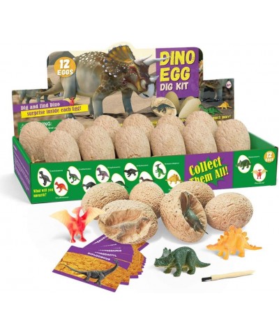 Dinosaur Egg Children's Excavation Kit Including 12 Unique Dinosaur Toys Birthday Party Archaeological Excavation Science and...