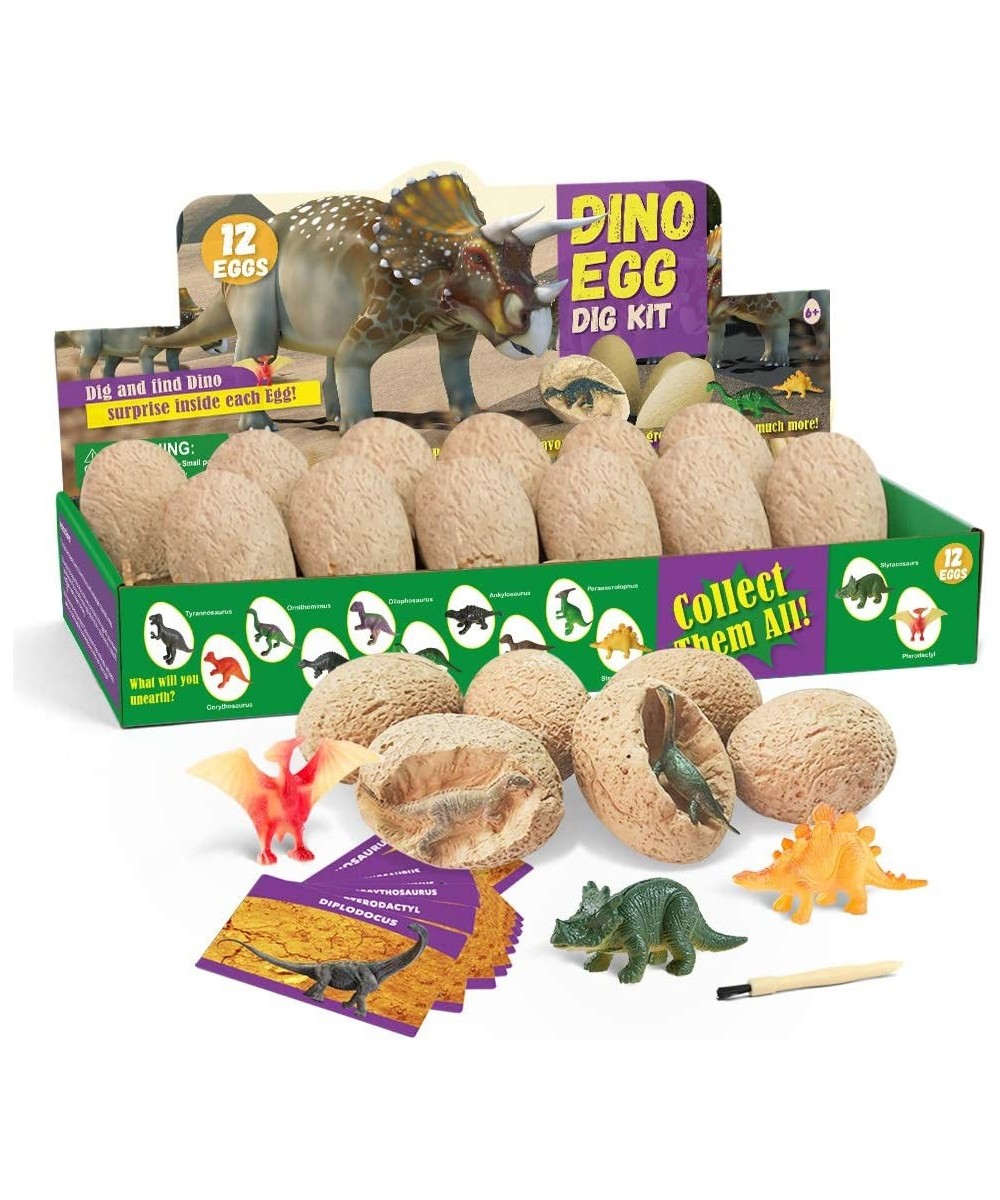 Dinosaur Egg Children's Excavation Kit Including 12 Unique Dinosaur Toys Birthday Party Archaeological Excavation Science and...