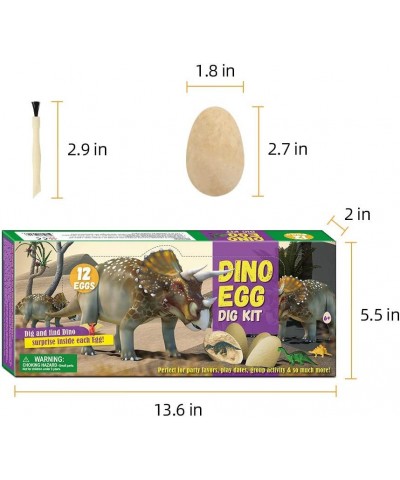 Dinosaur Egg Children's Excavation Kit Including 12 Unique Dinosaur Toys Birthday Party Archaeological Excavation Science and...