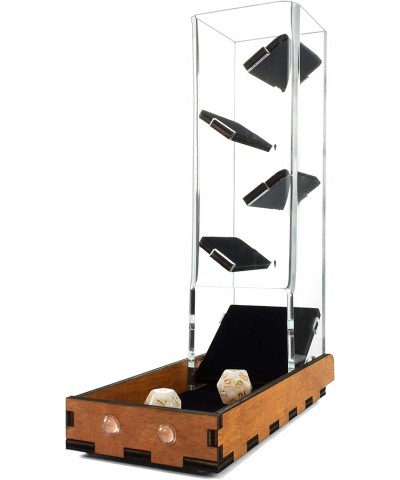 Tall Velvet Lined Dice Tower - Softer Sound - Color Options (Tower W/ Gunstock Tray) $75.09 Game Accessories