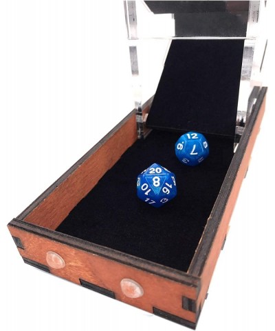 Tall Velvet Lined Dice Tower - Softer Sound - Color Options (Tower W/ Gunstock Tray) $75.09 Game Accessories