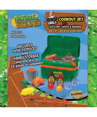 BBQ Grill Cookout Camp Stove with Sizzling Lights & Sounds Play Utensils & Play Food $48.65 Toy Kitchen Products