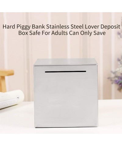 Safe Piggy Bank Stainless Steel Safe Box Money Savings Bank Can Only Save The Unbreakable Piggy Bank That Cannot be Taken Out...