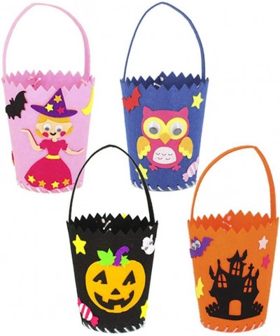 Halloween Tote Bag Halloween Baskets Party Gift Candy Bag Trick or Treat Bag for Kids 4 Pack Sewing Kit for Children DIY $24....