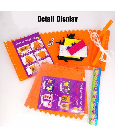 Halloween Tote Bag Halloween Baskets Party Gift Candy Bag Trick or Treat Bag for Kids 4 Pack Sewing Kit for Children DIY $24....