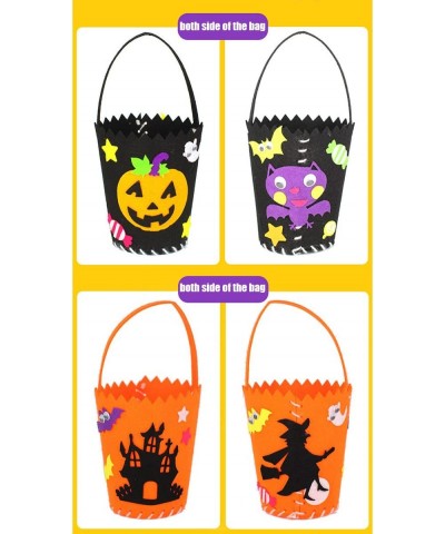 Halloween Tote Bag Halloween Baskets Party Gift Candy Bag Trick or Treat Bag for Kids 4 Pack Sewing Kit for Children DIY $24....