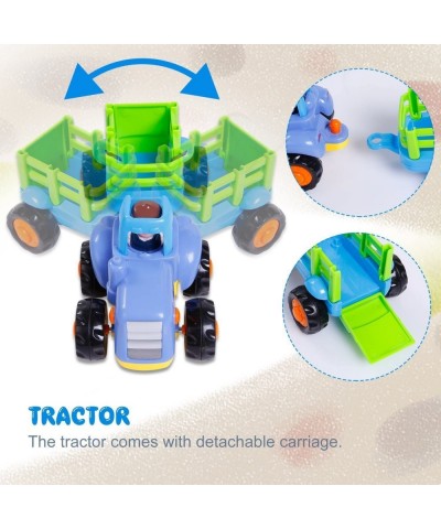 Friction Powered Cars Push and Go Toy Trucks Construction Vehicles Toys Set for 1 2 3 Year Old Baby Toddlers Beach Dump Truck...