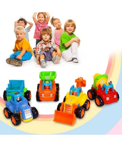 Friction Powered Cars Push and Go Toy Trucks Construction Vehicles Toys Set for 1 2 3 Year Old Baby Toddlers Beach Dump Truck...