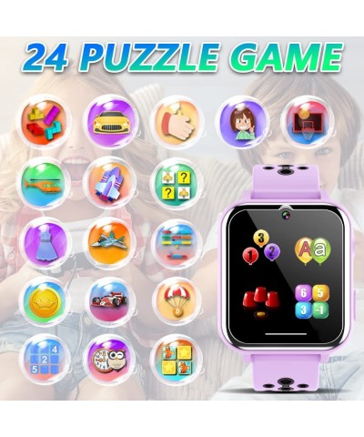 Kids Smart Watch for Boys Girls Age 3-12 Toys with 24 Puzzle Games Pedometer HD Camera Video Recording Music Player Calculato...