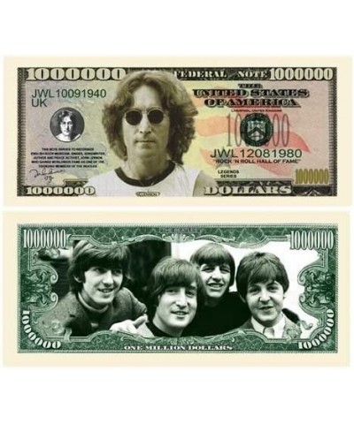 John Lennon The Beatles $Million Dollar$ Novelty Bill in Collector Grade Currency Holder $15.05 Gags & Practical Joke Toys