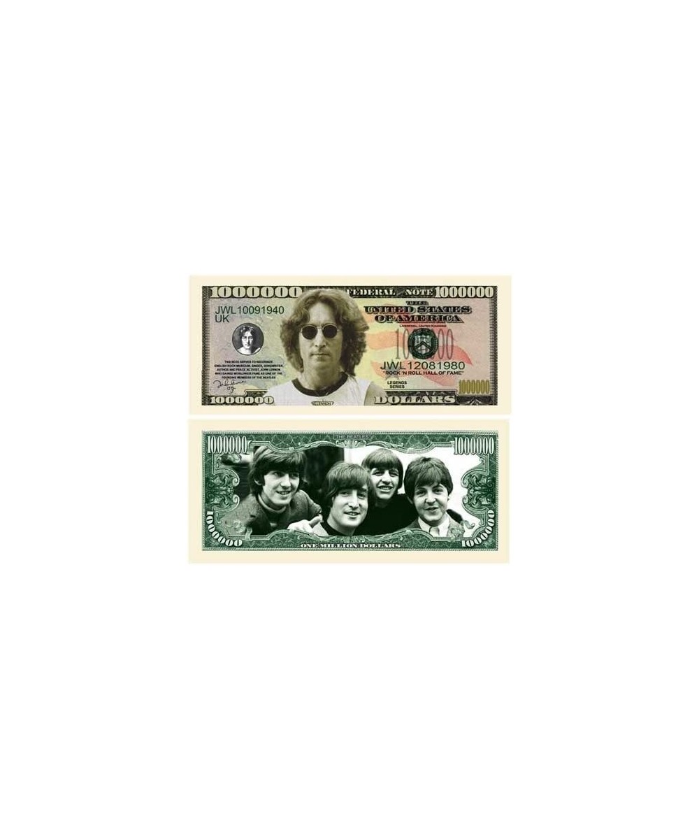 John Lennon The Beatles $Million Dollar$ Novelty Bill in Collector Grade Currency Holder $15.05 Gags & Practical Joke Toys