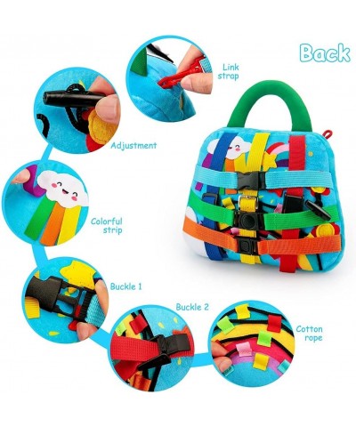 Sensory Buckle Pillow Toys for Toddlers Travel Toys Early Educational Activity Toy Montessori Fidgets Toy Fine Motor Skills D...