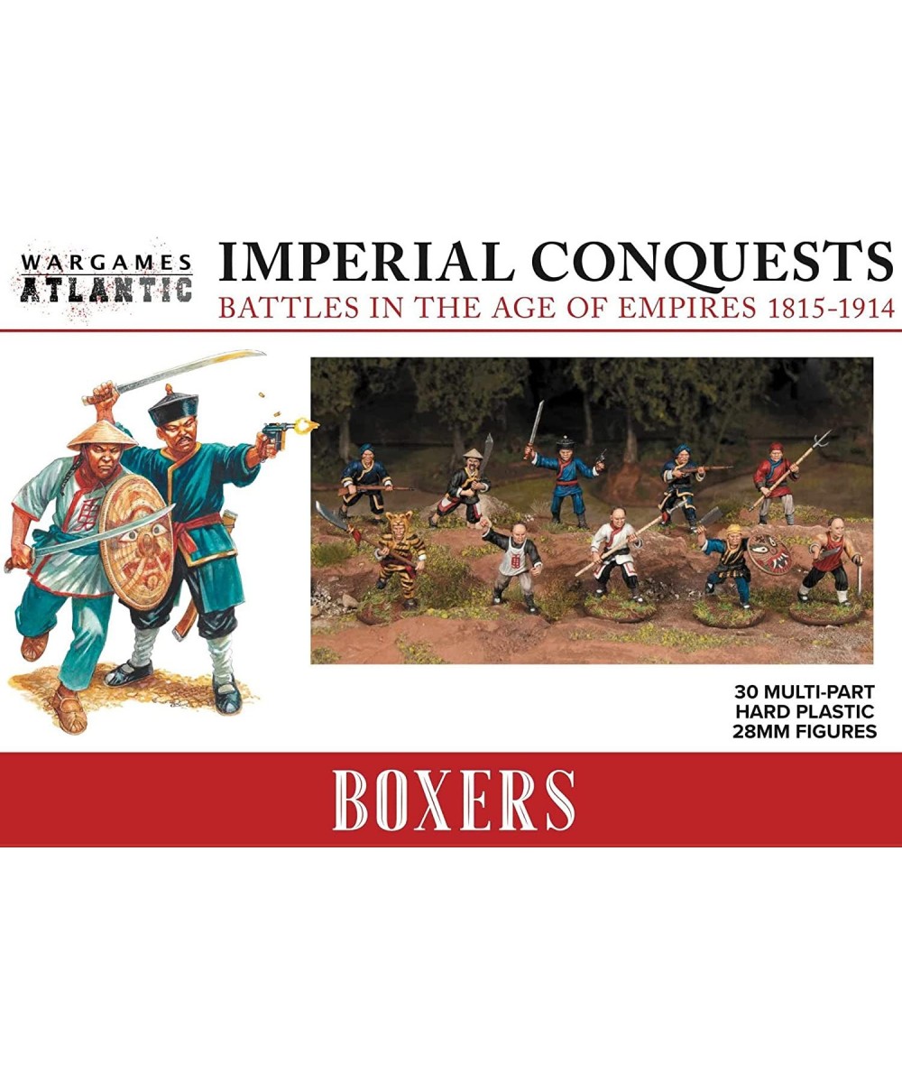 Imperial Conquests - Chinese Boxers - 30 Multi-Part Hard Plastic (HIGH Impact POLYSTYRENE) 28MM Figures… $59.05 Trading Cards...