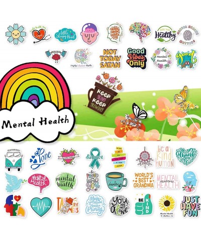 Mental Health Stickers 300pcs Mental Health Awareness Stickers for Adults Vinyl Bulk Water Bottles Stickers for Kids Teens Ps...