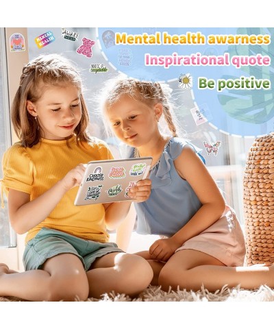 Mental Health Stickers 300pcs Mental Health Awareness Stickers for Adults Vinyl Bulk Water Bottles Stickers for Kids Teens Ps...